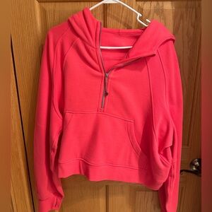 EUC Lululemon Scuba Oversized Half-Zip Hoodie Lipgloss XL